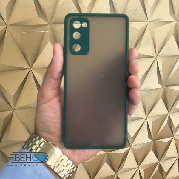 قاب S20 FE کاور محافظ اس 20 اف ای گارد مدل پشت مات اصلی دور سیلیکونی گوشی سامسونگ S20 FE — تصویر ۳