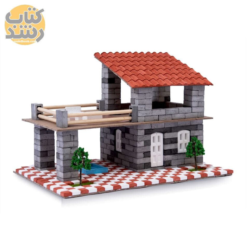 ساختنی آجر مینیاتوری اشل ESHEL مدل ویلای تابستانی — تصویر ۳