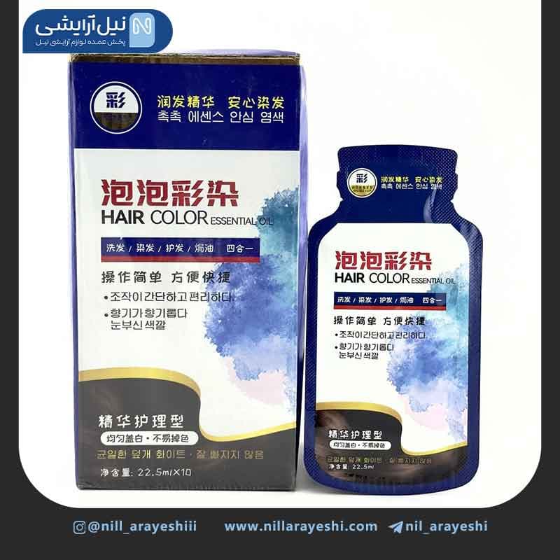 پک شامپو رنگ مو ساشه ای ده عددی