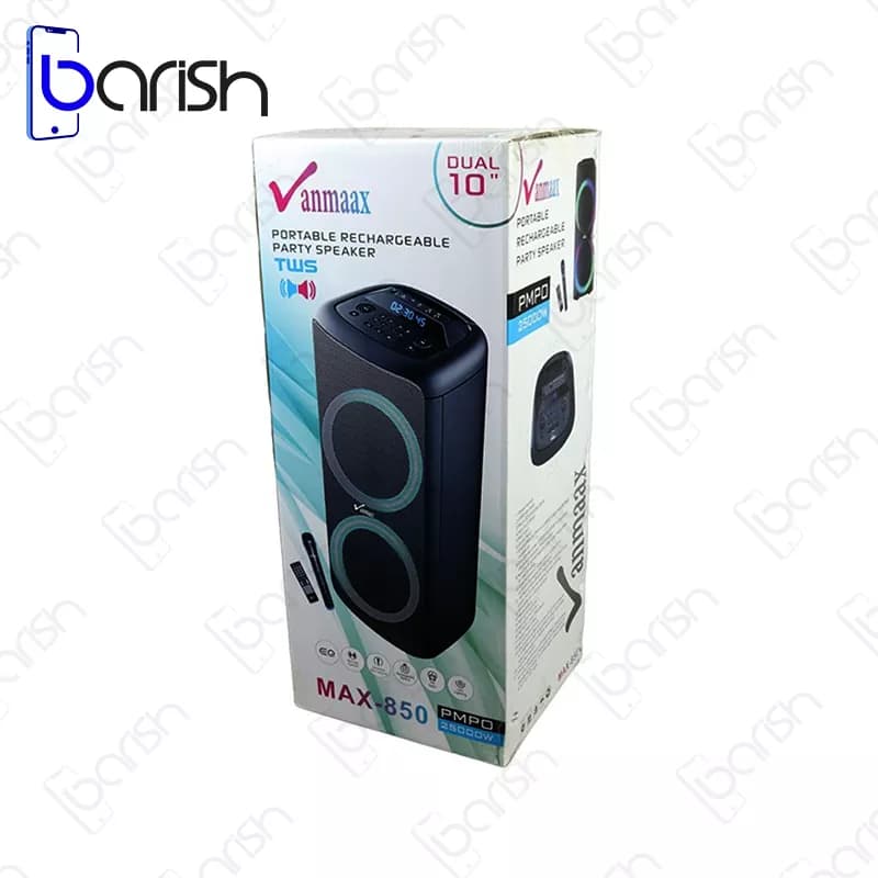 اسپیکر بلوتوثی قابل حمل وان مکس مدل MAX-850 — تصویر ۱۰