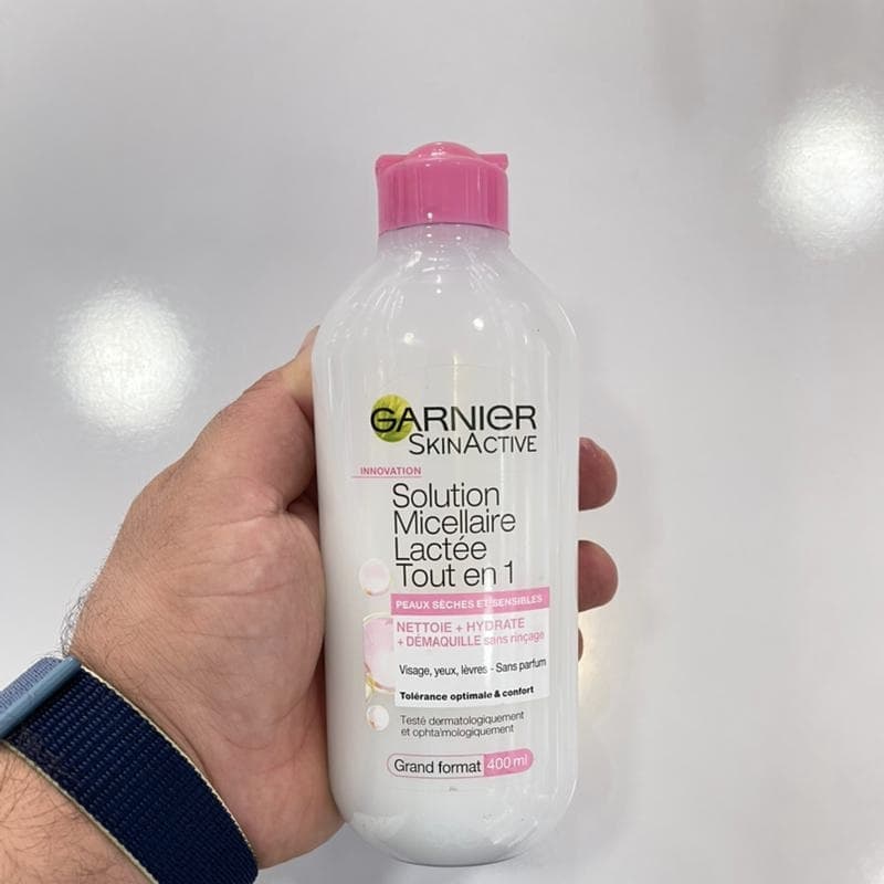 میسلار واتر شیری گارنیر Garnier اصل حجم 400 میل | مخصوص پوست حساس و خشک، چشم لب صورت — تصویر ۶