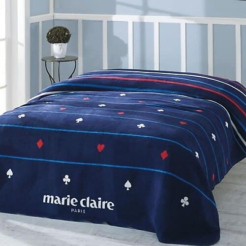 پتو پنبه ای ترک دورویه دو نفره برند ماری کلایر marie claire مدل Marie