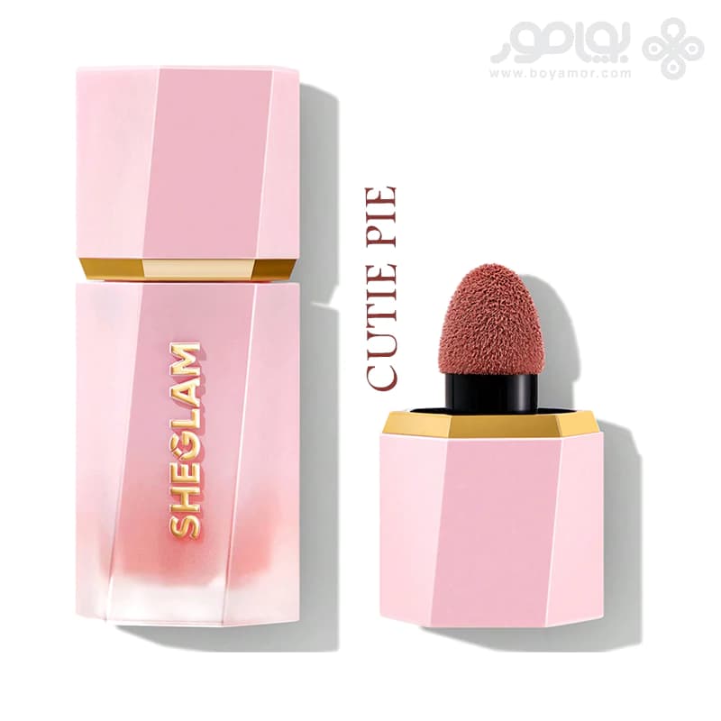 رژگونه مایع مات شیگلم مدل COLOR BLOOM رنگ CUTIE PIE