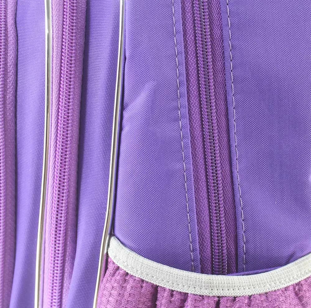 کوله پشتی چرخ دار مدرسه طرح تک شاخ یونیکورن مدل fay-38-3z به همراه جامدادی — تصویر ۳