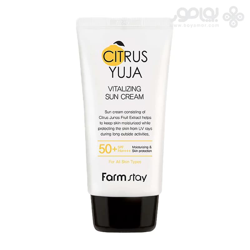 کرم ضد آفتاب احیا کننده فارم استی مدل CITRUS YUJA وزن 70 گرم