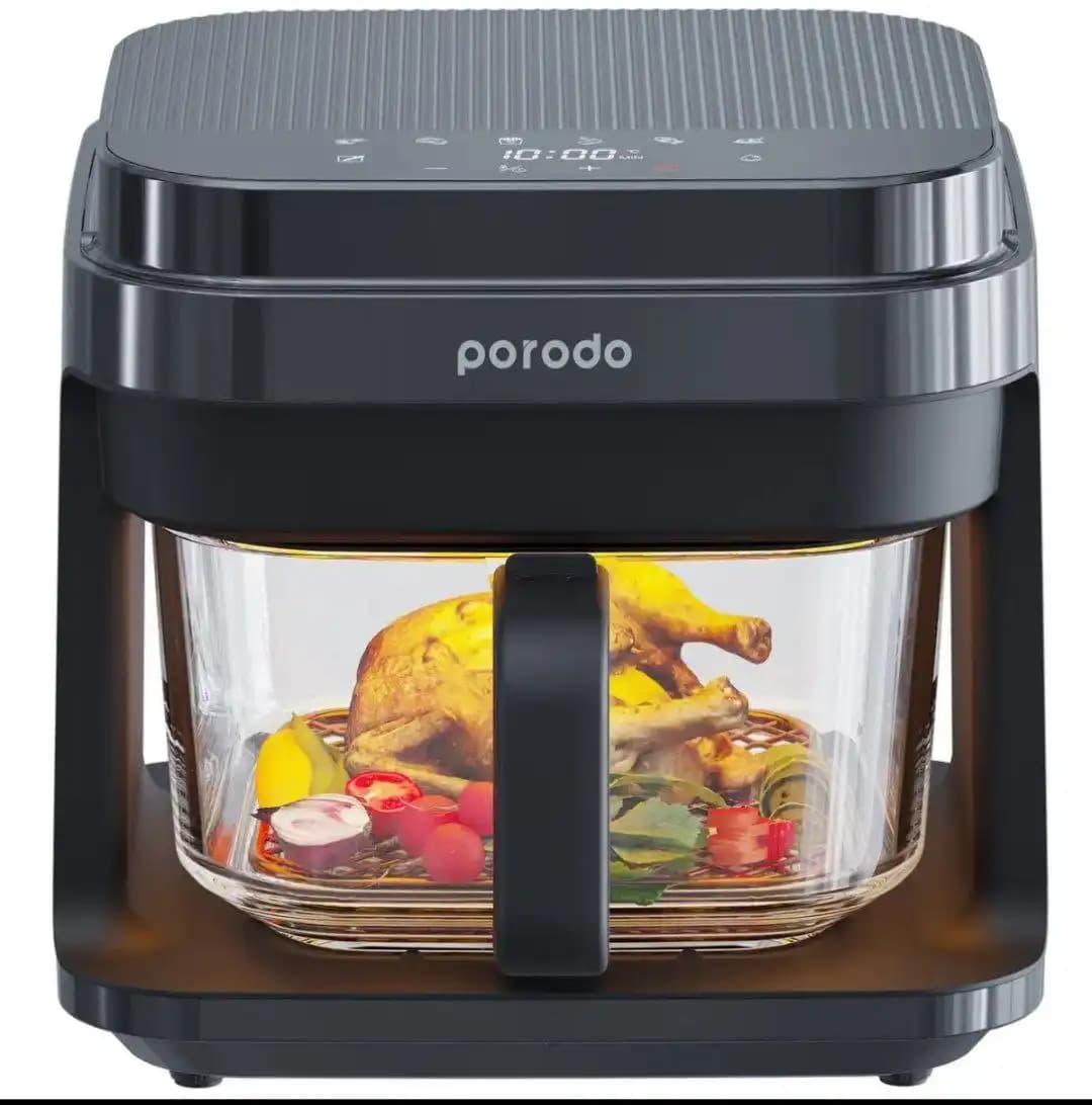 سرخ کن بدون روغن پوردو 5.5 لیتری مدل Full Glass Air Fryer — تصویر ۷