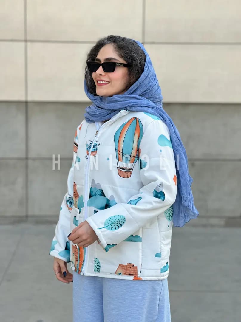 کاپشن زنانه طرحدار مدل هیمالیا حانی گلی | فری سایز — تصویر ۱۰