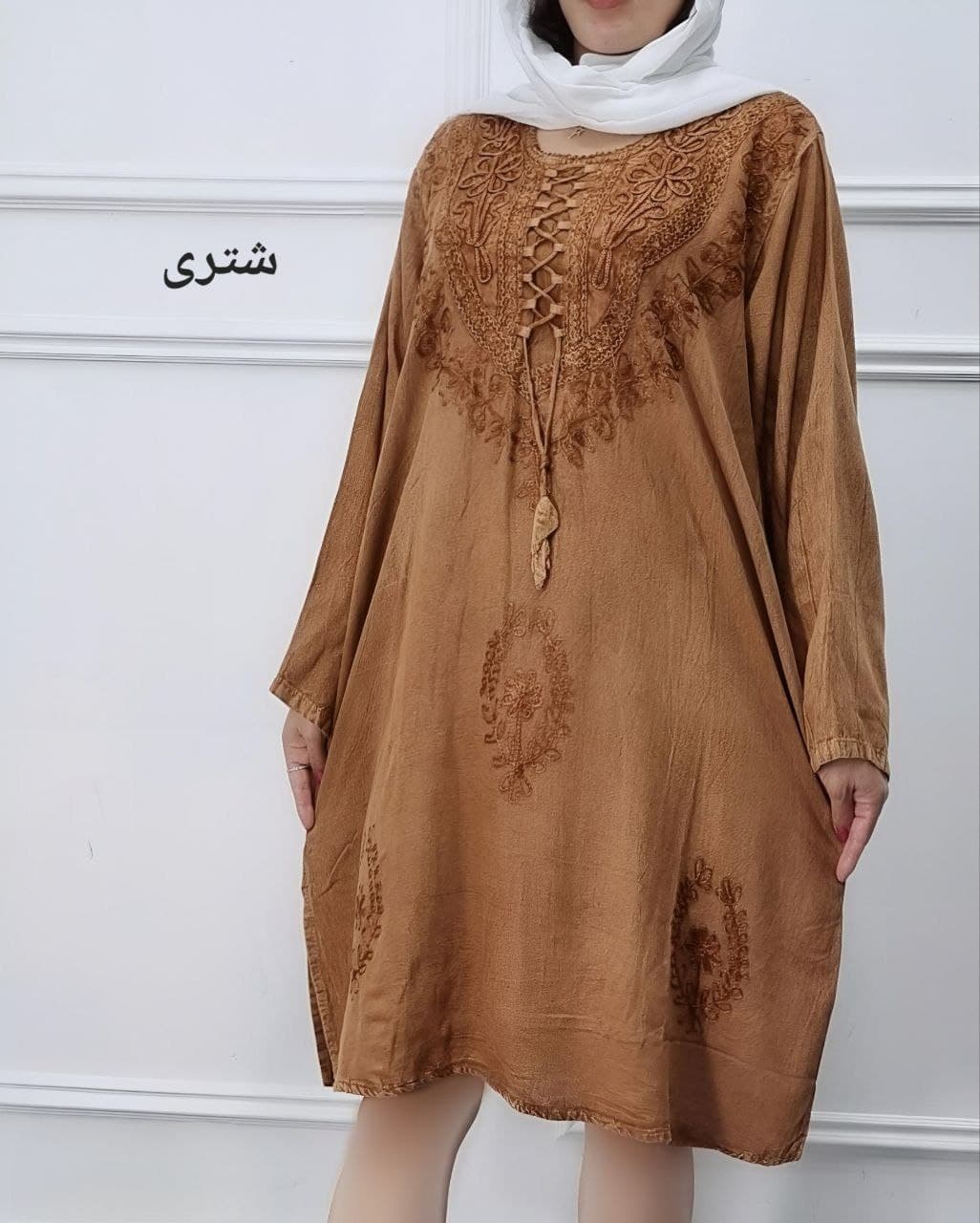 تونیک نخ سنگشورخامه دوزی وارداتی/کد7071 — تصویر ۳