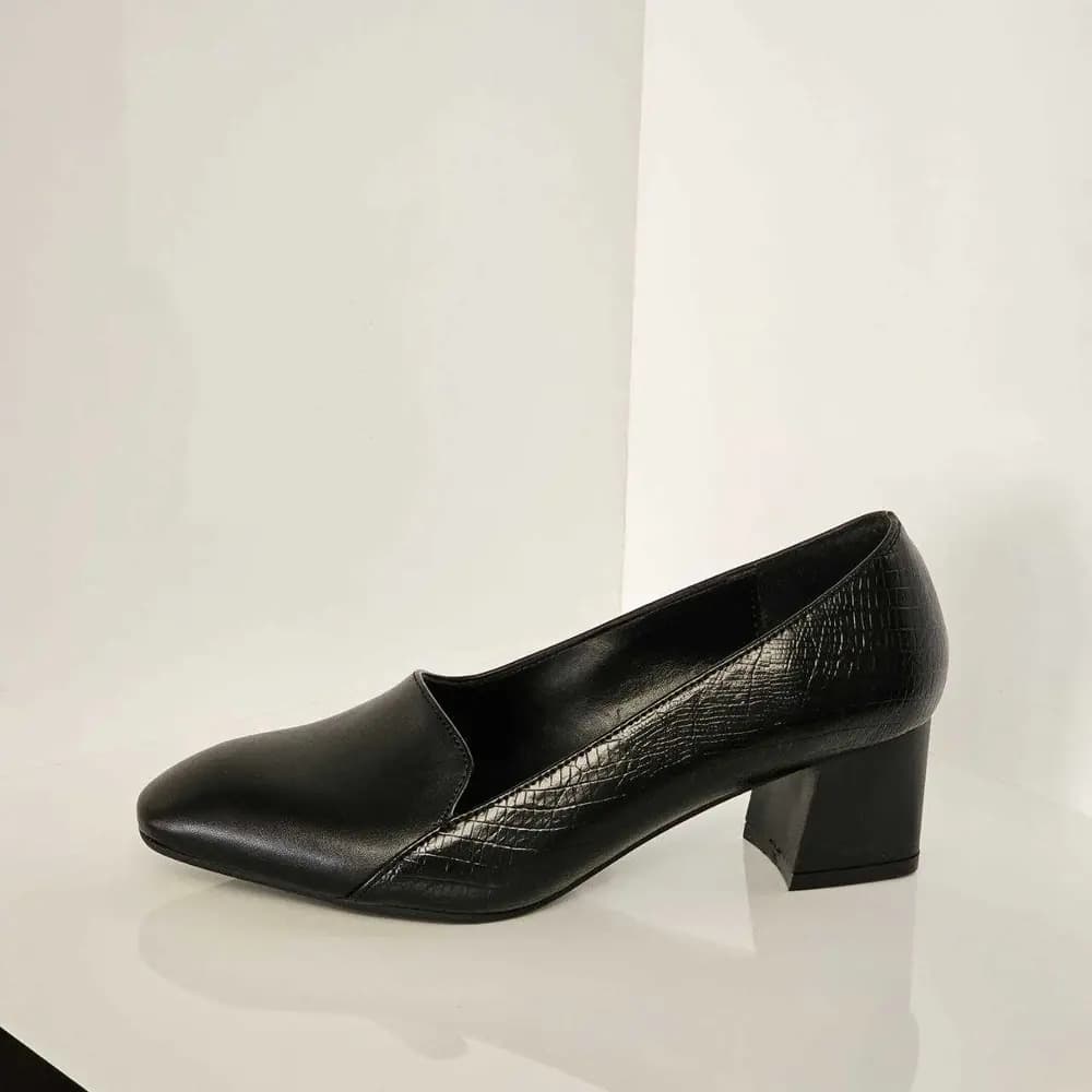 کفش پاشنهدار زنانه مشکی مدل پالوکس کد 022 — تصویر ۲