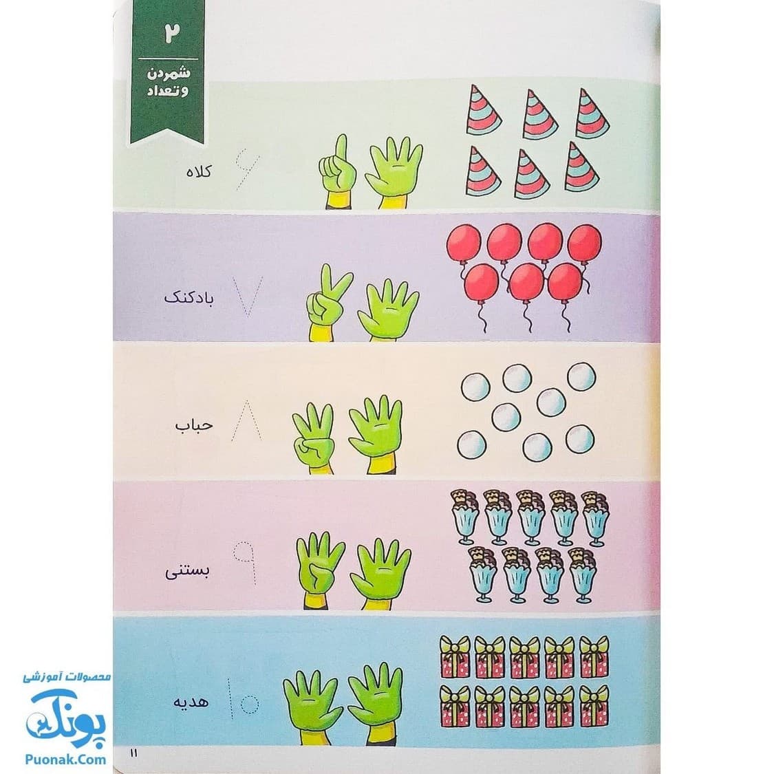 کتاب کار وروجک ها و ریاضی ۱ سطح ۲ برای پیش دبستانی ها — تصویر ۴