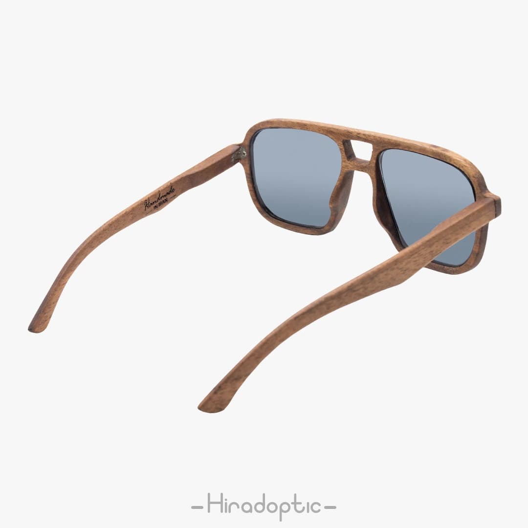 عینک آفتابی چوبی نوستالژی گردو 07<br><span>Wooden Sunglasses MWG07</span> — تصویر ۴