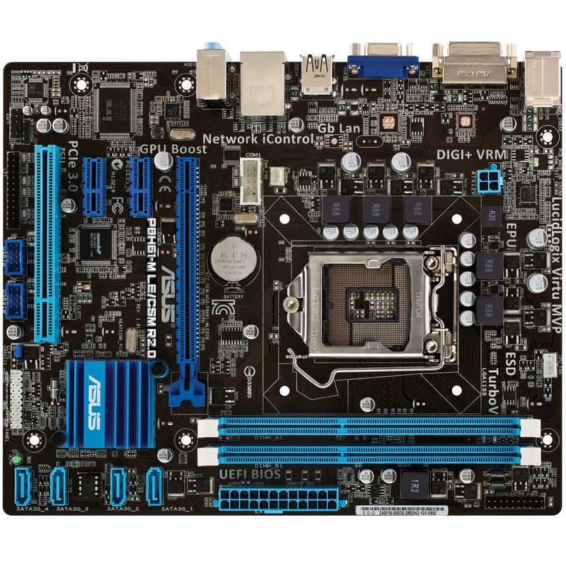 مادربرد استوک Asus P8H61-M LE/CDM R2.0 — تصویر ۲