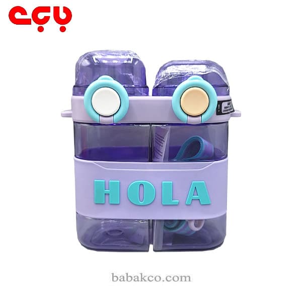 قمقمه HOLA دو مخزنه و دو حالته 700میل — تصویر ۵