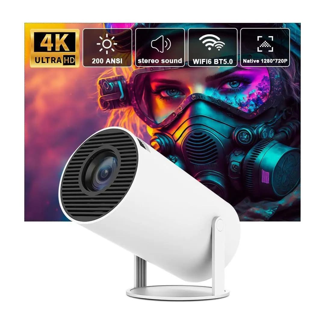 ویدئو پروژکتور مینی Geek Space مدل HY300 کیفیت تصویر Ultra HD 4K — تصویر ۴