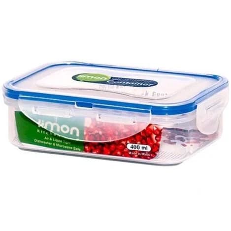 ظرف فریزری مستطیل لیمون 400 میلی کد 80235