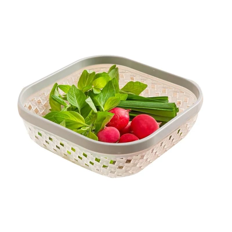 سبد نان و سبزی کوچک لیمون طرح بافت (الوان) کد 214635 — تصویر ۲