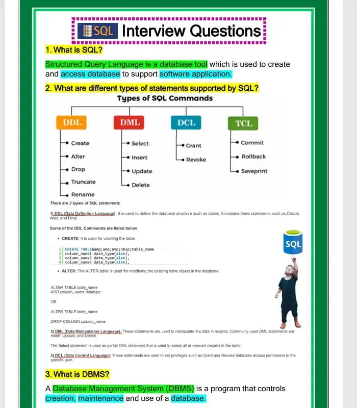 کتاب 100 SQL Interview Questions (۱۰۰ سؤال مصاحبه SQL) | نسخه انگلیسی PDF