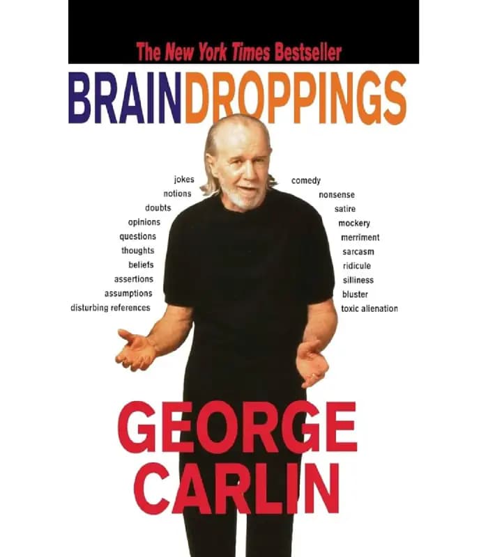 کتاب Brain Droppings (خردهریزهای مغز) اثر جورج کارلین | نسخه انگلیسی PDF