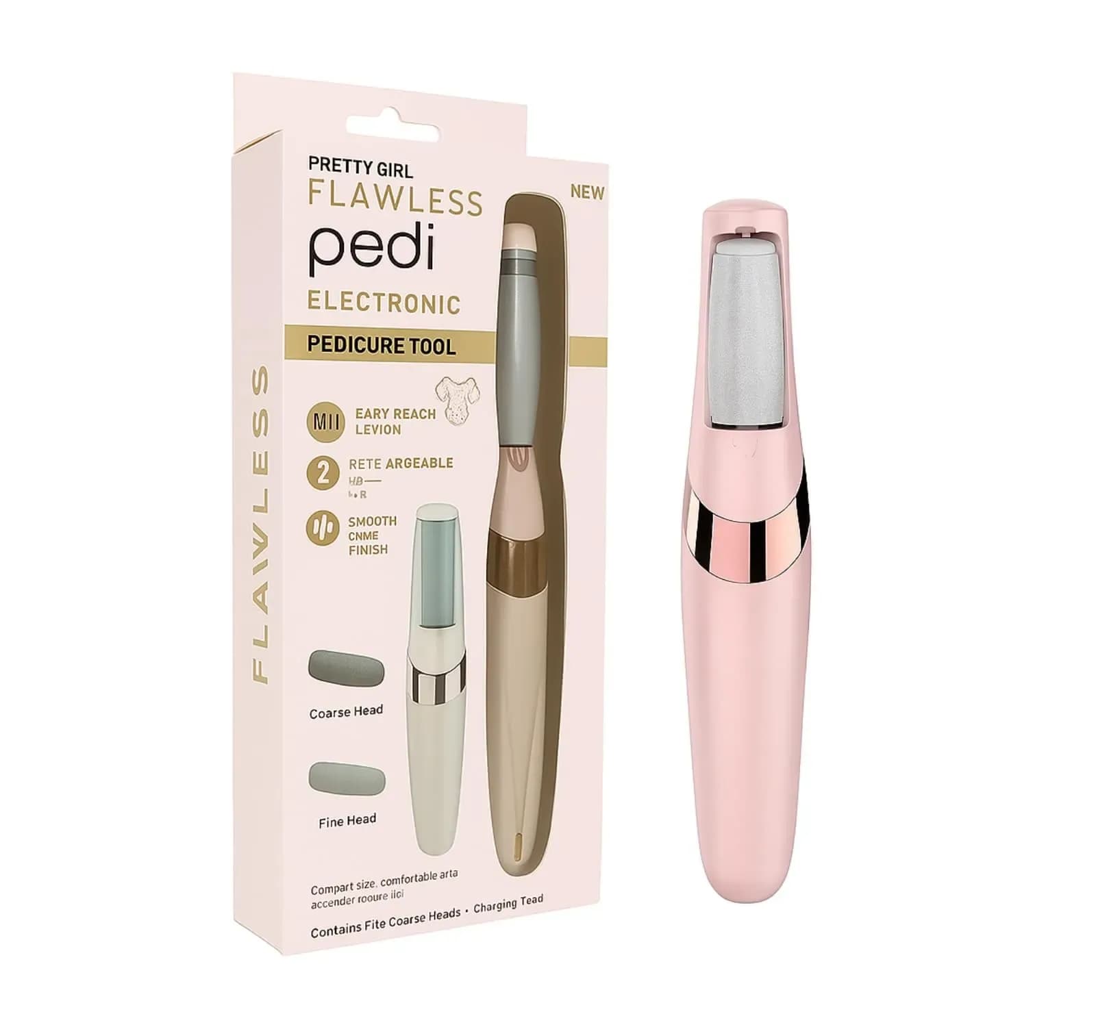 سوهان و سنگ پا شارژی Pedi Set of Two | ضد پینههای سخت کف پا | دو سری قابل تعویض | ایدهآل| 4 قسطی✅ — تصویر ۸