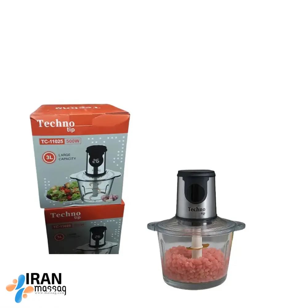 خردکن برقی مدل TC- 11025 | با موتور قدرتمند و نمایشگر دیجیتال، برند Techno Tip — تصویر ۳