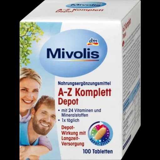 قرص مولتی ویتامین میوولیس Mivolis A-Z Compleet Depot — تصویر ۳