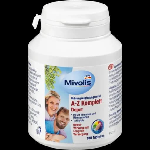 قرص مولتی ویتامین میوولیس Mivolis A-Z Compleet Depot — تصویر ۵