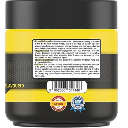 کراتین مونوهیدرات بادی بیلدر 300 گرم Body Builder Creatine Monohydrate — تصویر ۷