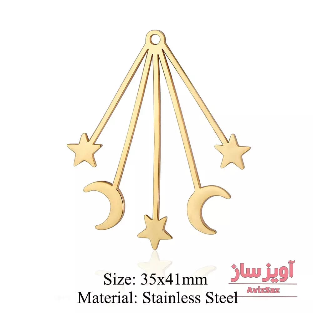 گردنبند ماه و ستاره کد 101564