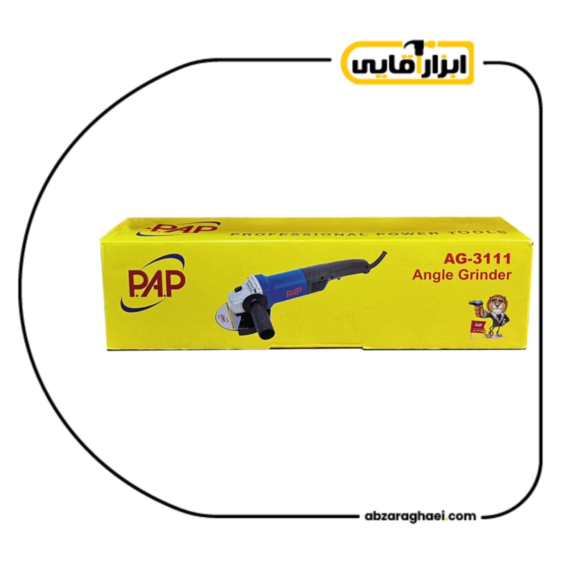 مینی فرز دسته بلند 1100 وات پی ای پی مدل AG-3111 — تصویر ۴