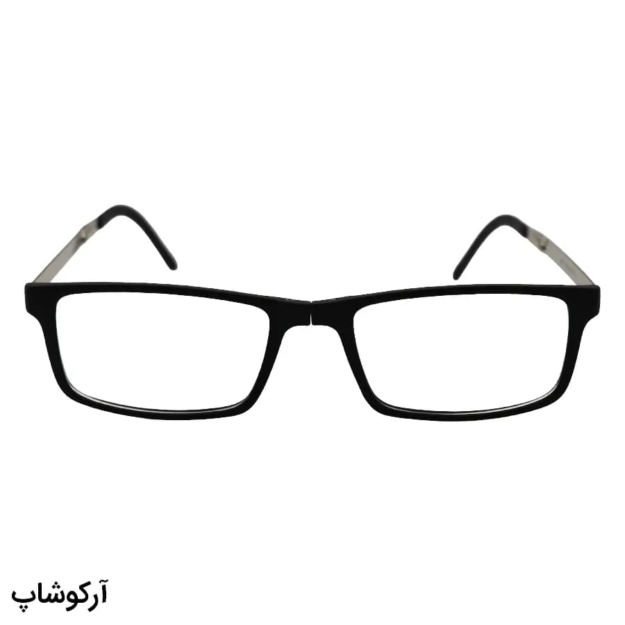 فریم عینک طبی طرح تاشو، با فریم مستطیلی، از جنس کائوچو، رنگ مشکی و دسته جمع شونده تونی هیلتون مدل G387 — تصویر ۳