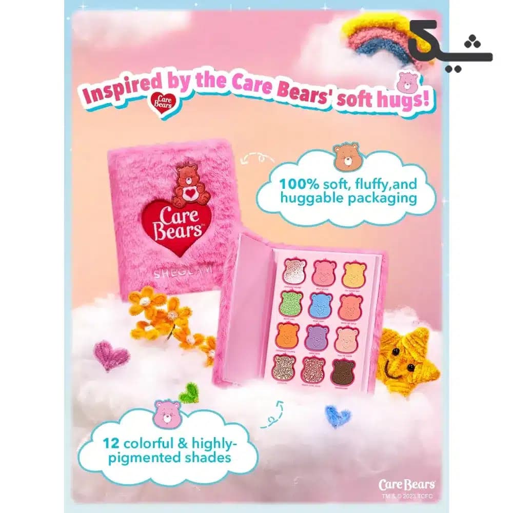 پالت سایه چشم ۱۲ رنگ شیگلم مدل X Care Bears Share Your Care — تصویر ۴