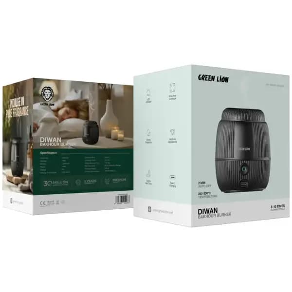 دستگاه بخور و خوشبو کننده گرین لاین مدل Green Lion Diwan Bakhour Burner — تصویر ۵