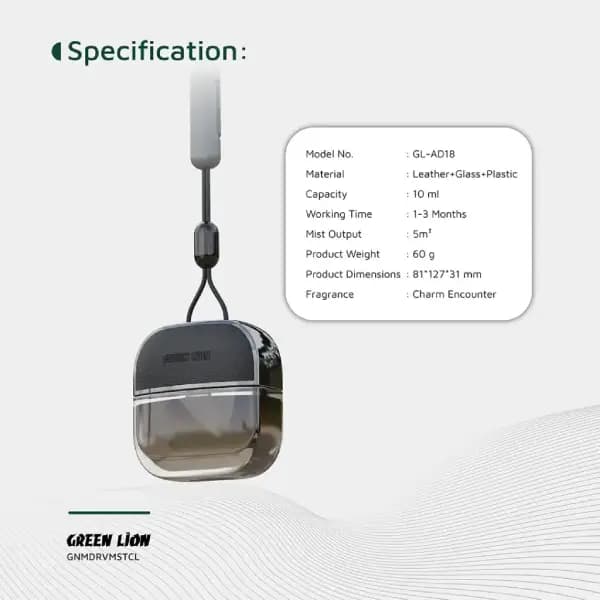 خوشبو کننده خودرو گرین لاین مدل Green Lion Drive Mist Hanging Car Diffuser GNMDRVMSTCL — تصویر ۵