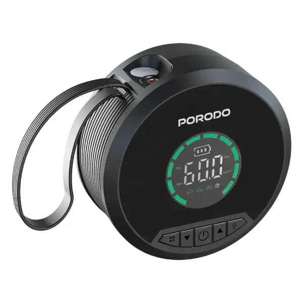 پاوربانک و جامپ استارتر و پمپ باد و چراغ قوه پرودو مدل Porodo Gagefit