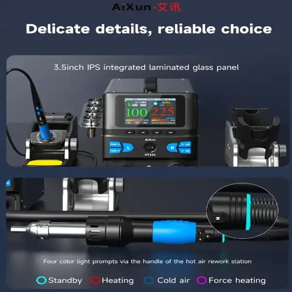 هیتر و هویه آیکسون مدل AIXUN HT316 Hot AIR Desoldering Station — تصویر ۳