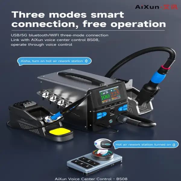 هیتر و هویه آیکسون مدل AIXUN HT316 Hot AIR Desoldering Station — تصویر ۶