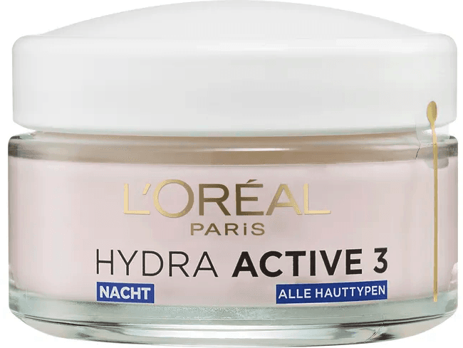 کرم شب سه کاره لورال LOREAL اصل مدل هیدرا اکتیو L’oreal hydra active 3 nacht حجم 50 میل | آبرسان 24 ساعته، بازسازی کننده — تصویر ۲