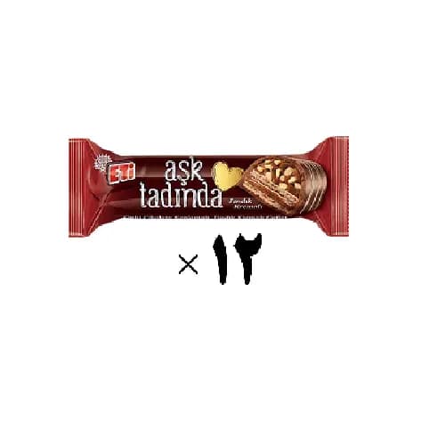 ویفر با مغز کرم فندق و روکش شکلات اتی Eti Ask Tadinda
