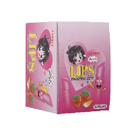 آبنبات ماتیکی توت فرنگی لیپس Lips Strawberry Candy