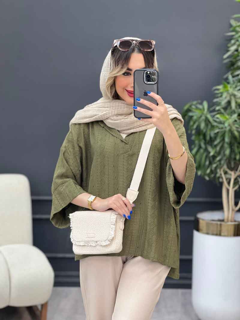 شومیز جلو بسته هلما کد 4878