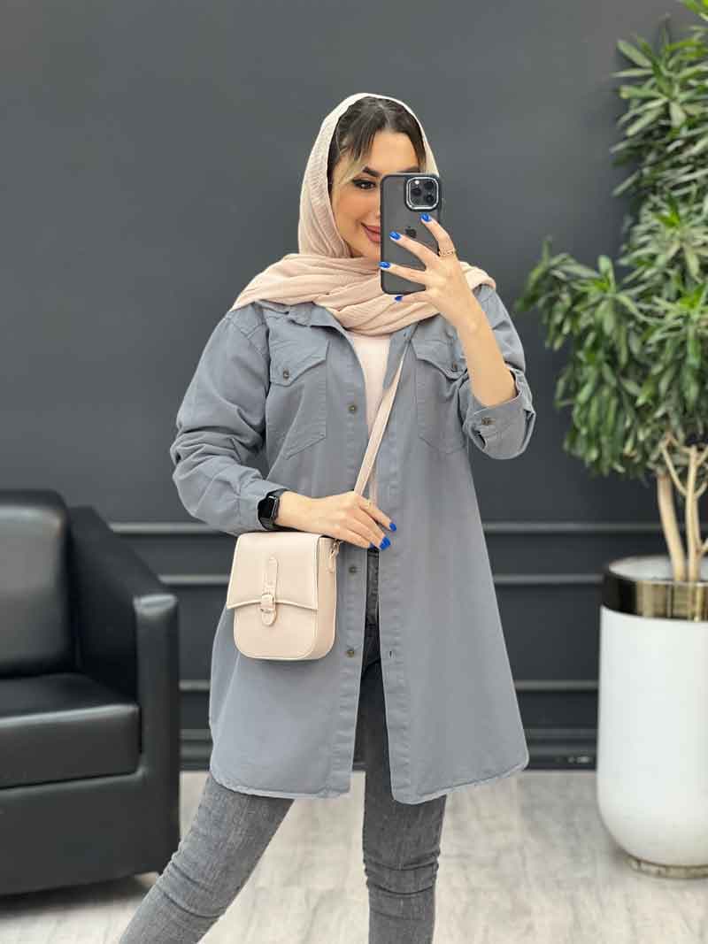 مانتو کتان آنیا کد 4755 — تصویر ۲