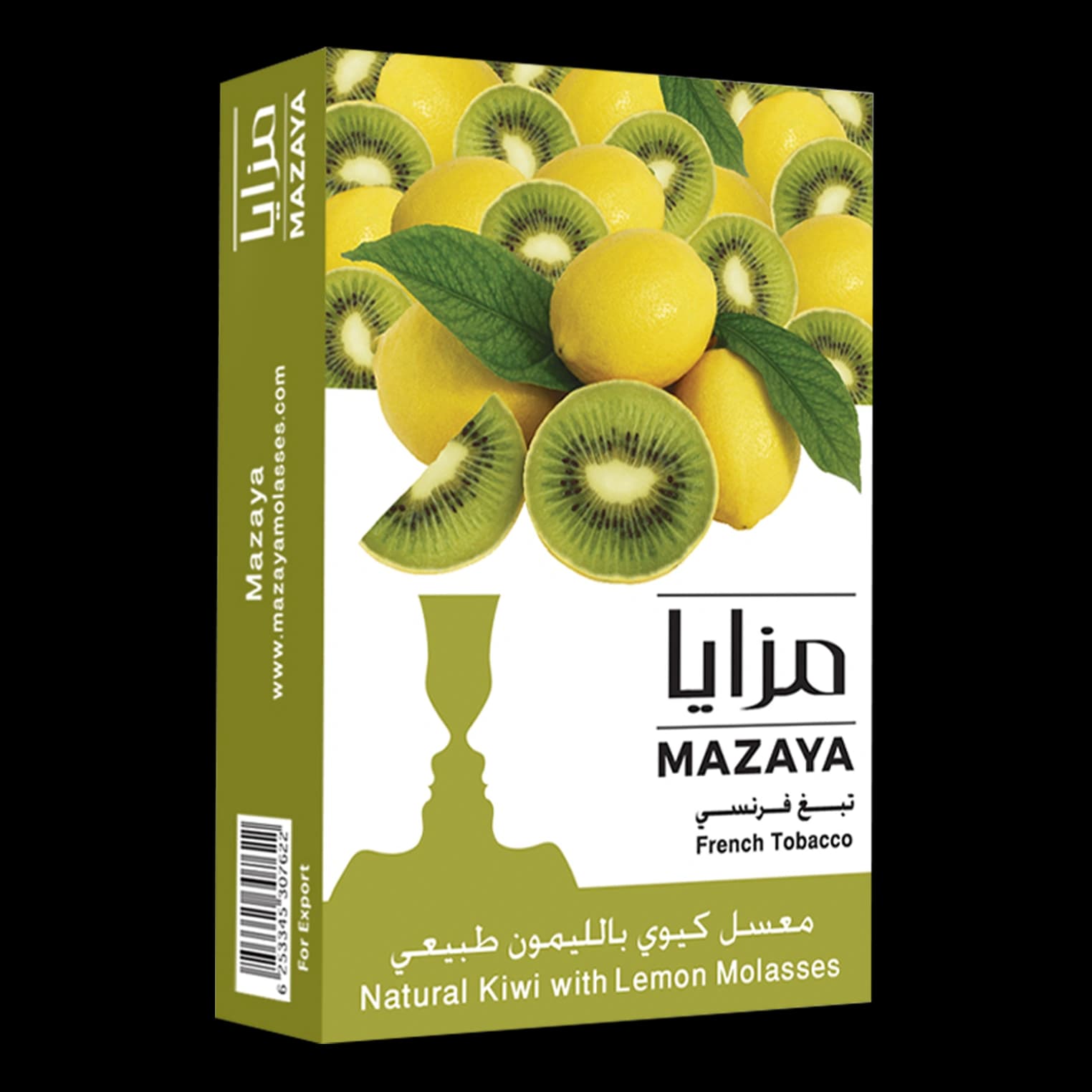 تنباکو قلیان مزایا لیمو کیوی Mazaya Kiwi Lemon hookah tobacco