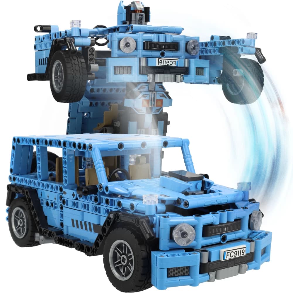 لگو ماشین ترانسفورمر 2in1 عقب کش Building Block کد FC9119 — تصویر ۲