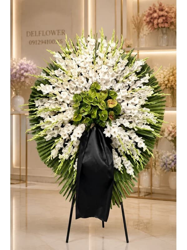 تاج گل تبریک D025DE