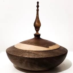آجیل خوری چوبی(شکلات خوری چوبی )ساخته شده از چوب گردوی کردستان — تصویر ۲