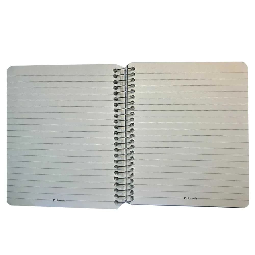 دفترچه یادداشت سیمی کاغذ بالکی (کاغذ کرم) 10 × 12 سانت طرح تمبری — تصویر ۳