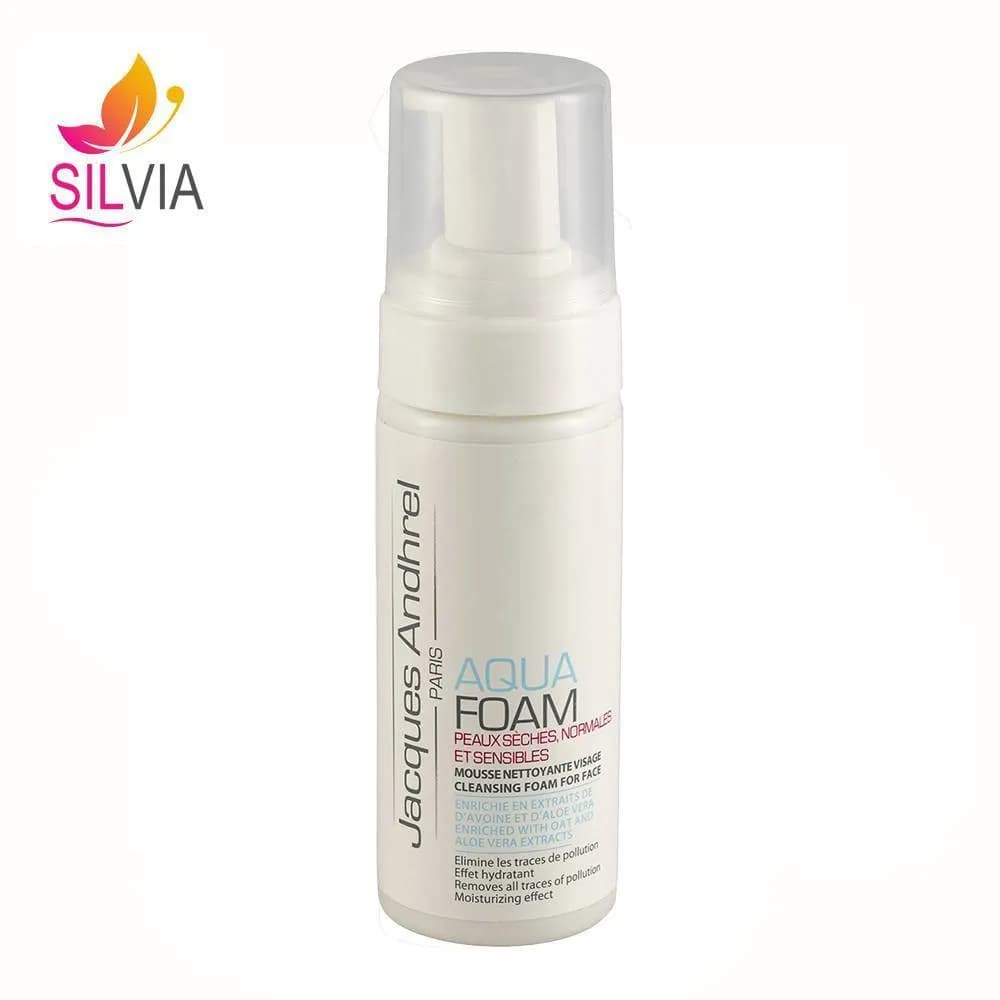 فوم شستشوی صورت پوست خشک ، معمولی و حساس Aqua Foam ژاک آندرل 150 میل — تصویر ۲