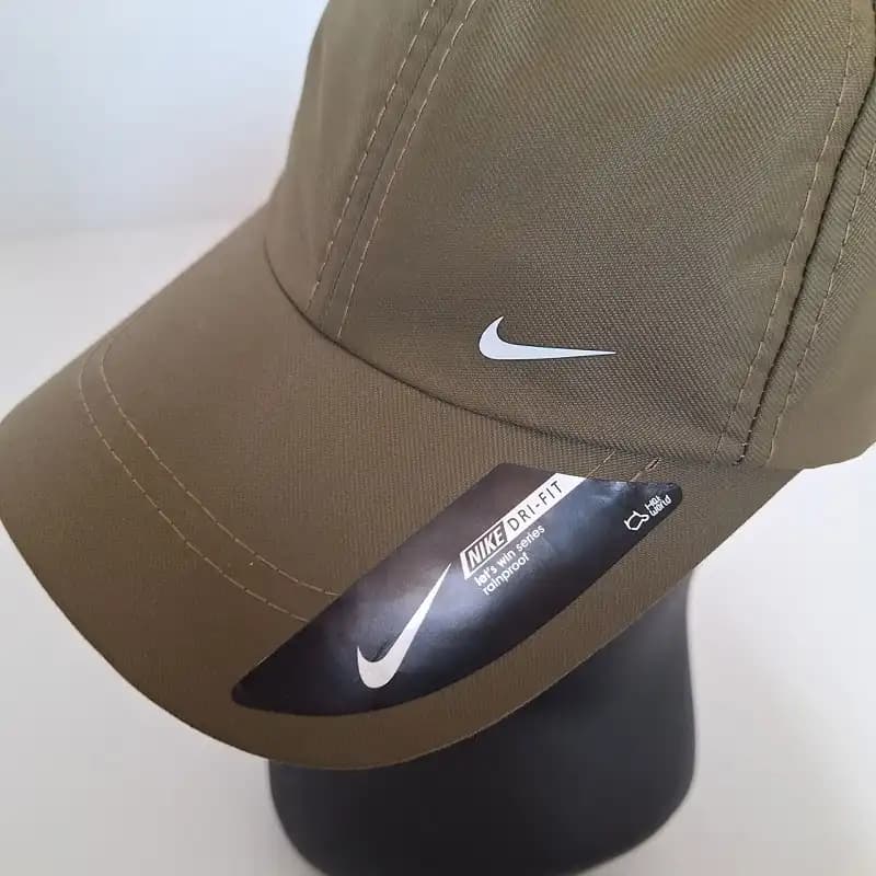 کلاه ورزشی شمعی نایک قهوه ای DRI-FIT — تصویر ۳