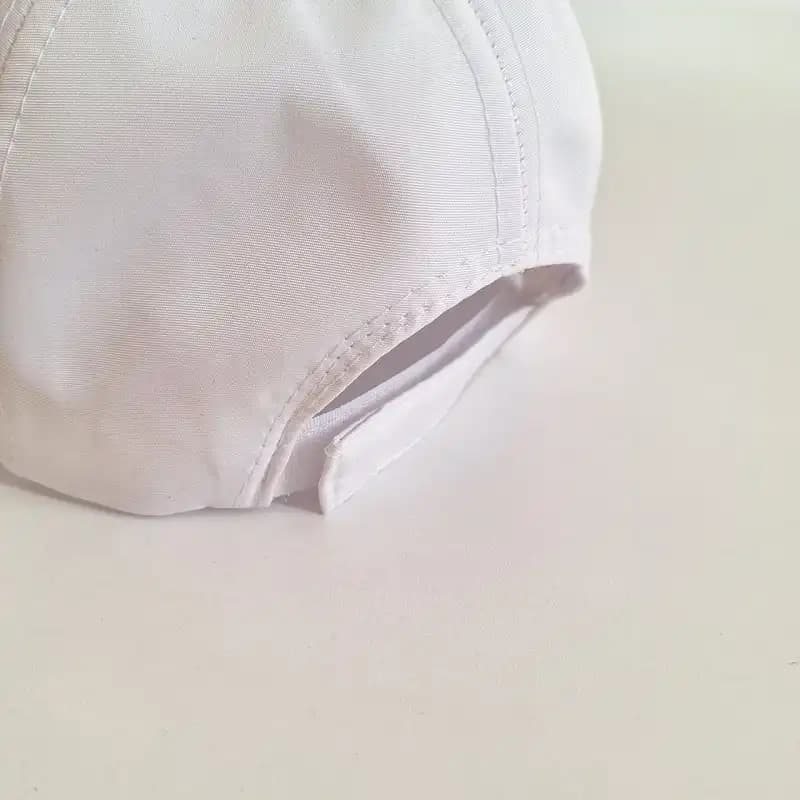 کلاه ورزشی نایک جنس شمعی سفید KO-042 — تصویر ۳