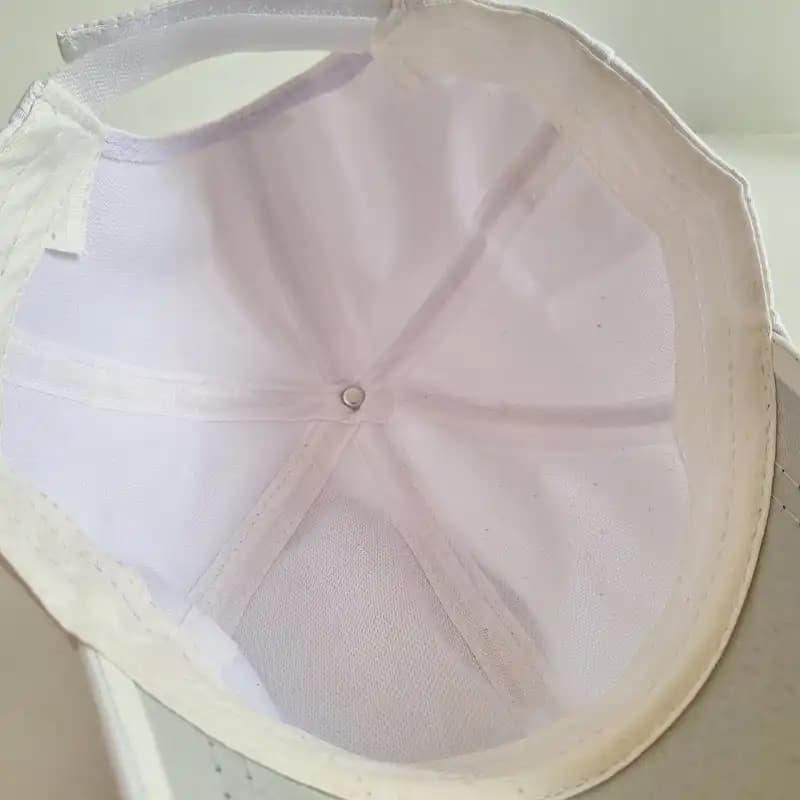 کلاه ورزشی نایک جنس شمعی سفید KO-042 — تصویر ۴